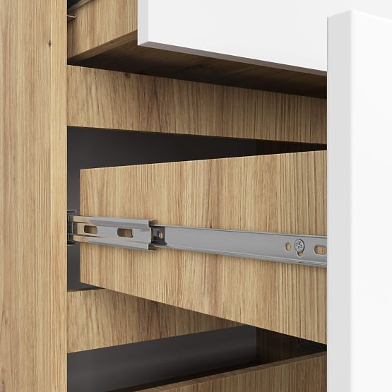 KOMODA K120 10SZ CLP PK DUB ARTISAN / BÍLÁ