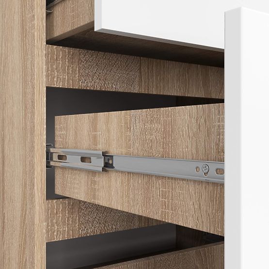 KOMODA K120 10SZ CLP PK DUB SONOMA / BÍLÁ