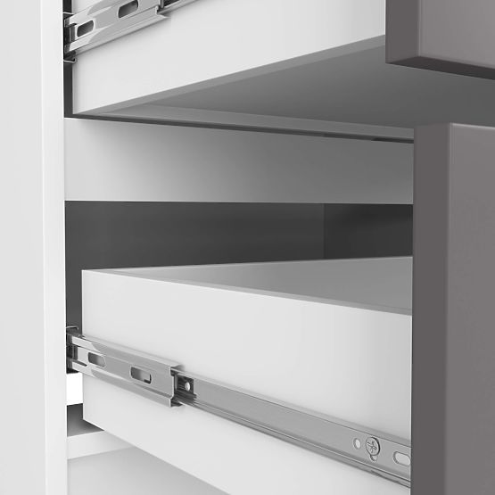 KOMODA K120 4SZ CLP PK BÍLÁ / ŠEDÁ