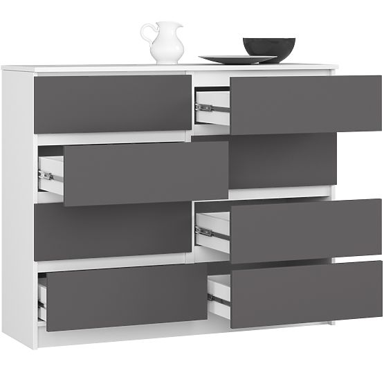 KOMODA K120 8SZ PK BÍLÁ / ŠEDÁ