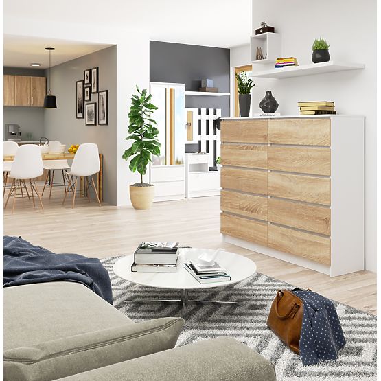 KOMODA K140 10SZ CLP PK BÍLÁ / SONOMA