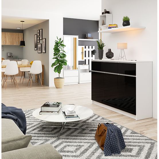 KOMODA K140 3D 3SZ CLP PK ČERNÝ LESK