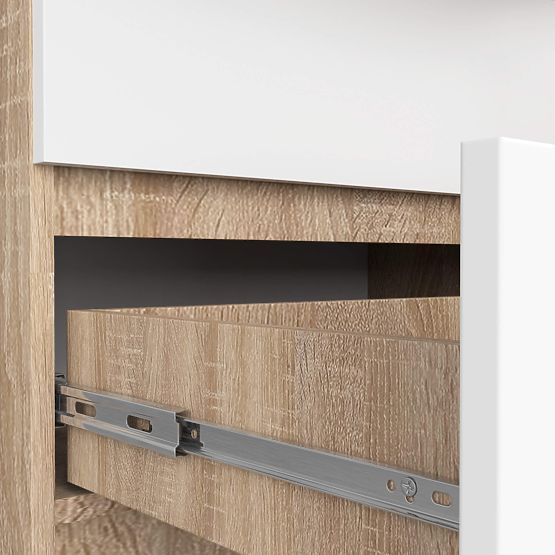 KOMODA K140 8SZ CLP PK SONOMA / BÍLÁ