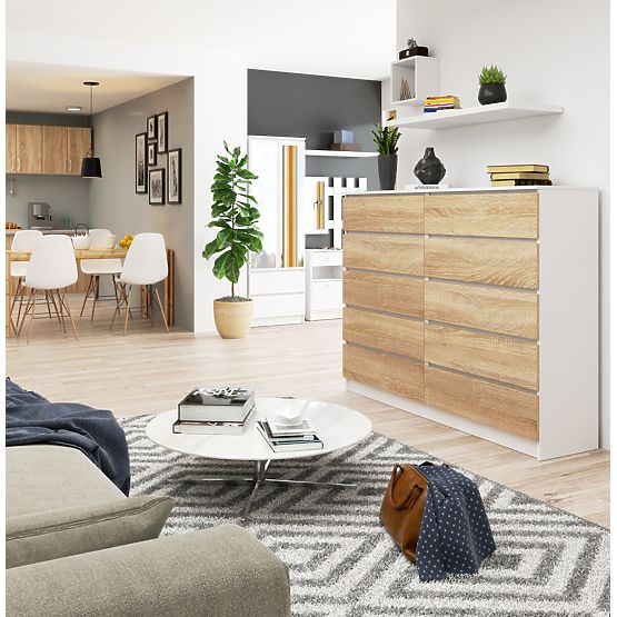 KOMODA K160 10SZ CLP PK BÍLÁ / SONOMA