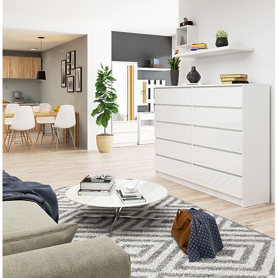KOMODA K160 10SZ CLP PK BÍLÝ LESK