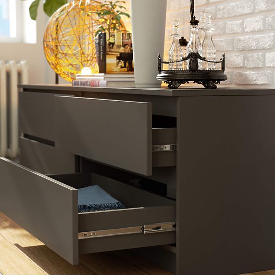 KOMODA K160 4SZ CLP PK GRAFIT ŠEDÁ