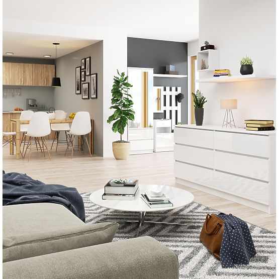 KOMODA K160 6SZ CLP PK BÍLÝ LESK