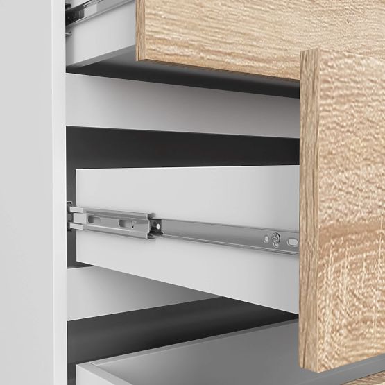 KOMODA K160 8SZ CLP PK BÍLÁ / DUB SONOMA