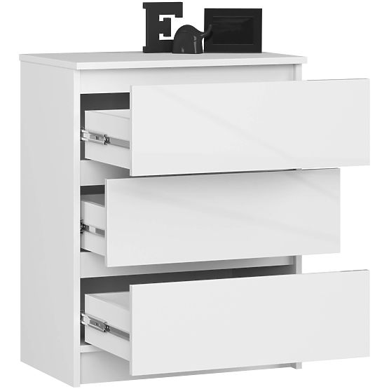 KOMODA K60 3SZ CLP PK BÍLÝ LESK