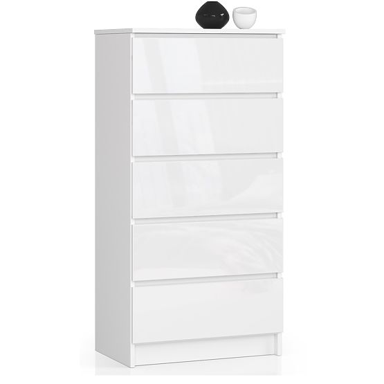 KOMODA K60 5SZ CLP PK BÍLÝ LESK