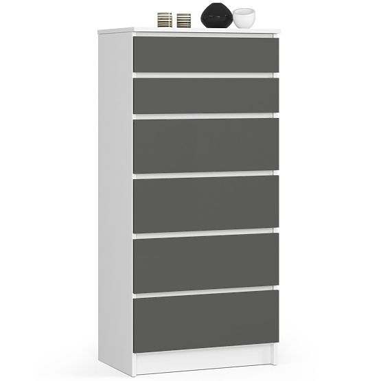 KOMODA K60 6SZ CLP PK BÍLÁ / ŠEDÁ