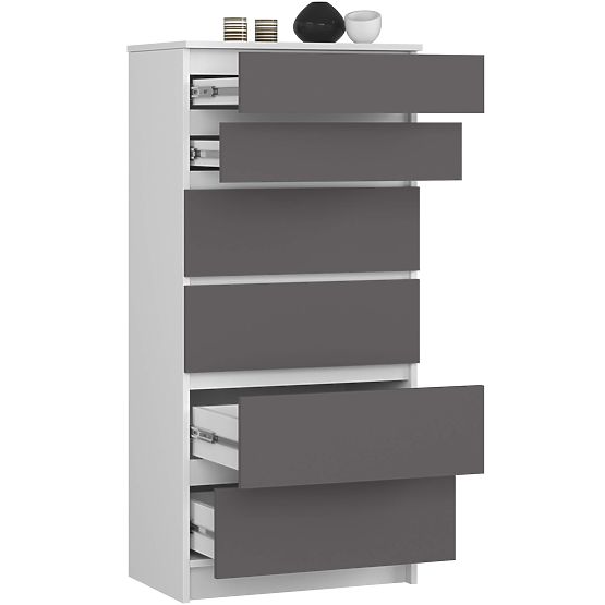 KOMODA K60 6SZ CLP PK BÍLÁ / ŠEDÁ