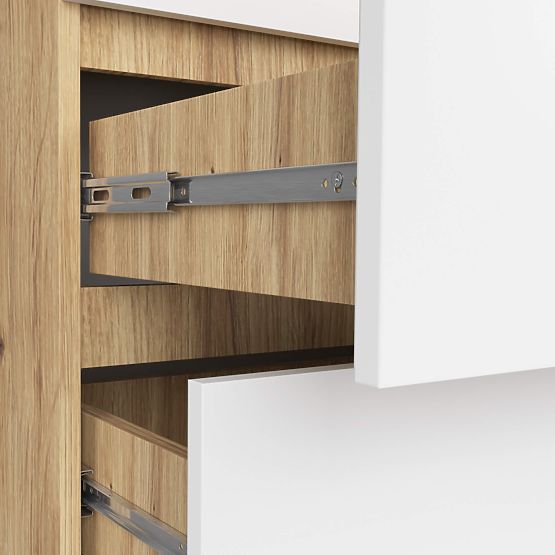 KOMODA K60 6SZ CLP PK DUB ARTISAN / BÍLÁ