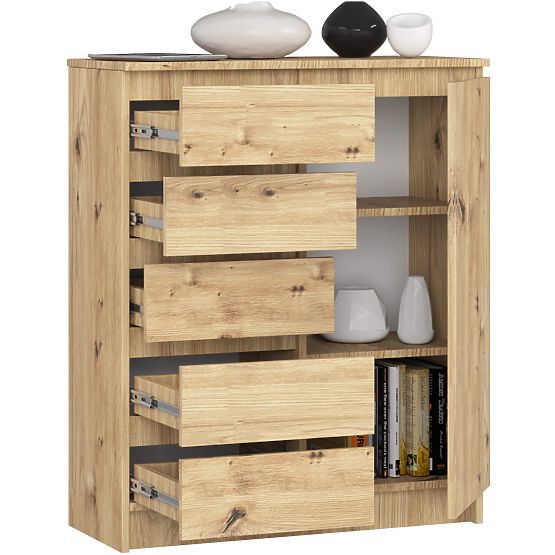 KOMODA K80 1D 5SZ PK DUB ARTISAN