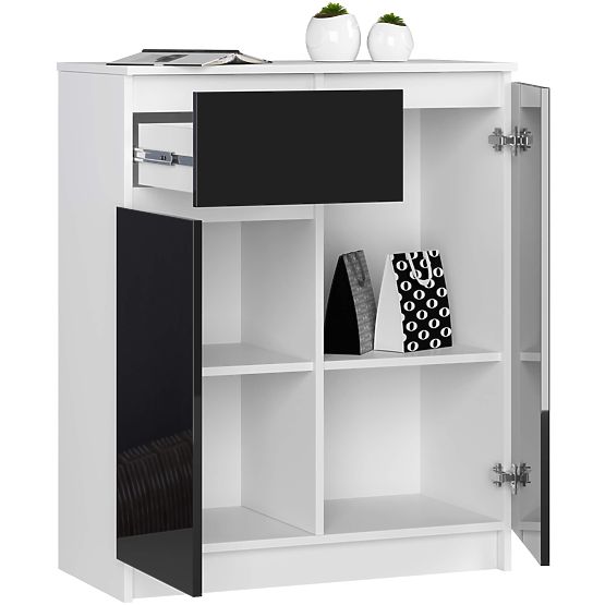 KOMODA K80 2D 1SZ CLP PK ČERNÝ LESK