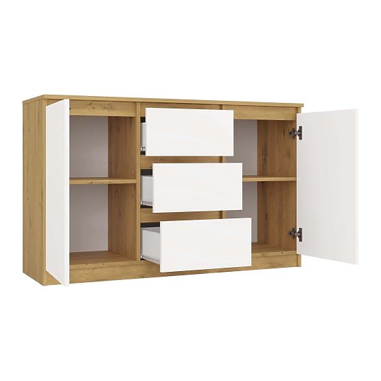 Komoda Malwa 2D3S DUB ARTISAN BÍLÁ