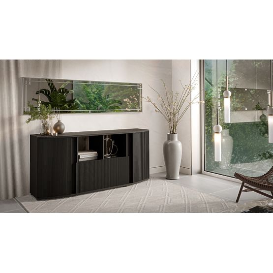 Komoda MICHELLE černá/dub viking