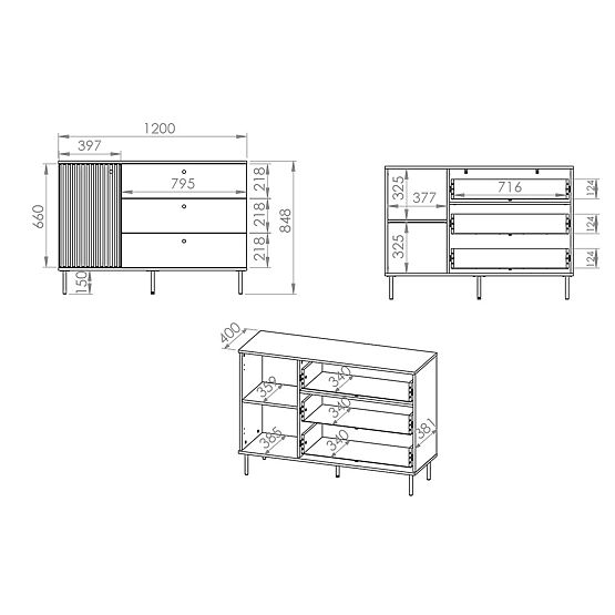 Komoda Sophie menší - béžová