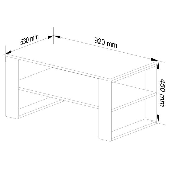 KONFERENČNÍ STOLEK ALEX DUB ARTISAN / ČERNÝ