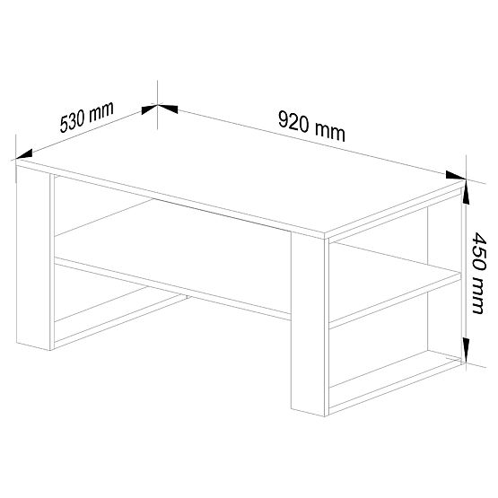 KONFERENČNÍ STOLEK ALEX DUB SONOMA / ČERNÝ