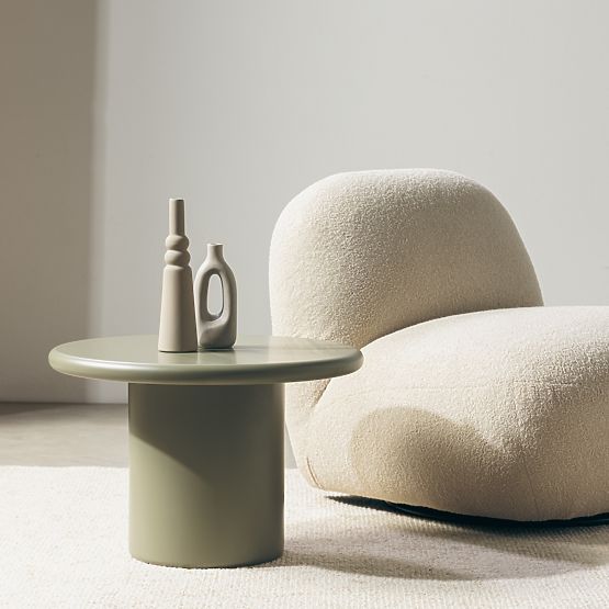 Konferenční stolek Arce 60 cm, olivový, matný