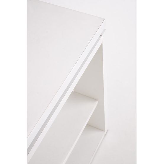 Konferenční stolek BETTY s výsuvnou deskou bílý 