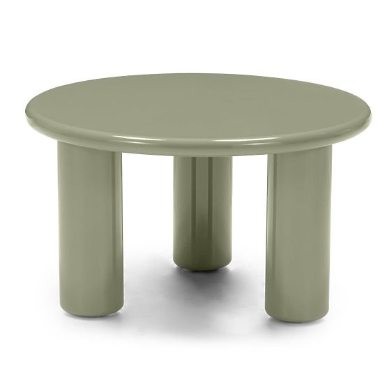 Konferenční stolek Blair 60 cm, olivový, lesklý