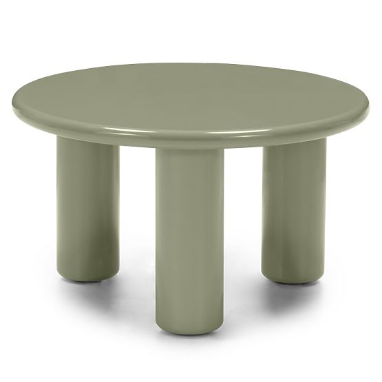 Konferenční stolek Blair 60 cm, olivový, lesklý