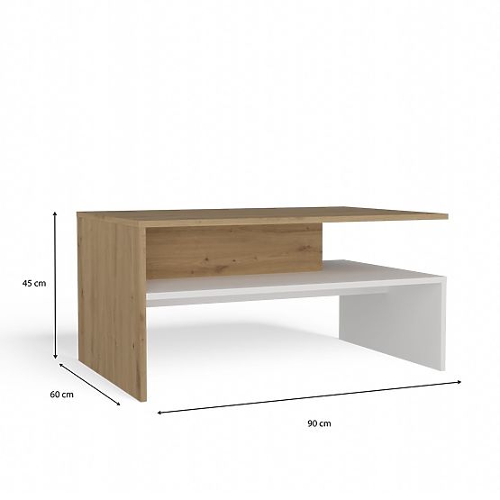 Konferenční stolek Boston BOSTON ARTISAN BÍLÁ