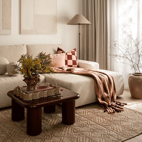 Konferenční stolek Cherry 70 cm, burgund/višeň, lesklý