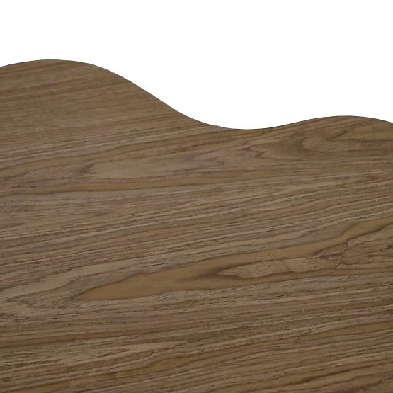 Konferenční stolek Cosmo 90 cm, ořech, oblý tvar