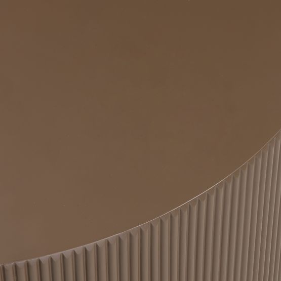 Konferenční stolek Ermanno, 90 cm, mocha, rýhovaný