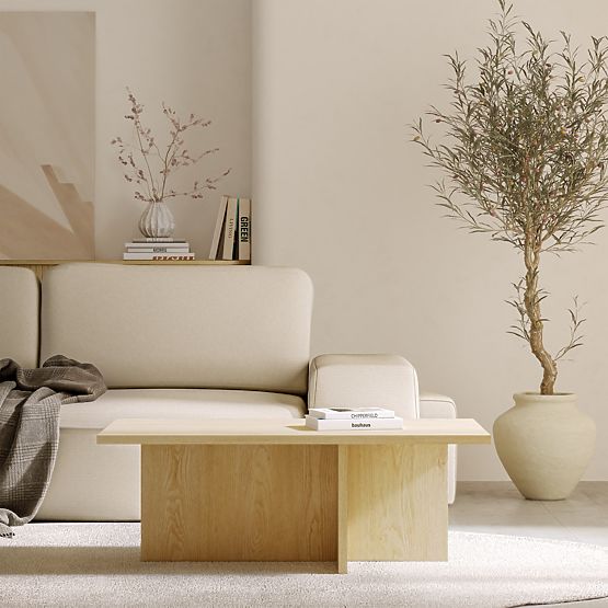 Konferenční stolek Jose, obdélníkový, Dub Cremona Torro