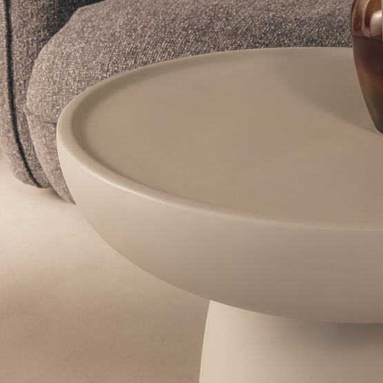 Konferenční stolek Lagoon 60 cm, béžový, matný