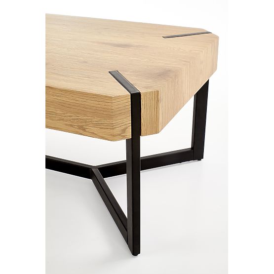 Konferenční stolek LAVIDA - zlatý dub/černý