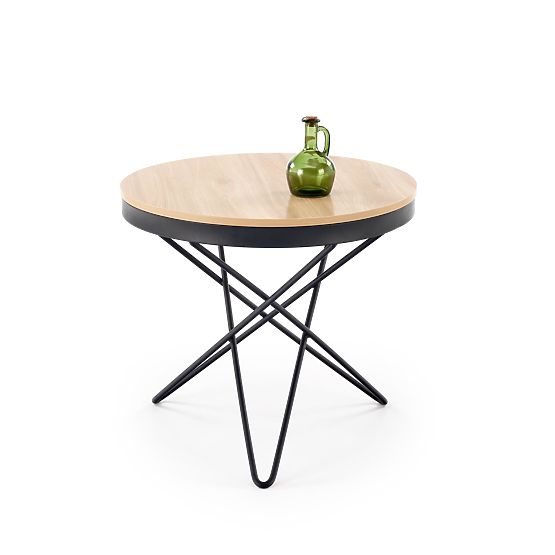 Konferenční stolek LEILA, přírodní / černý (1p=1ks)