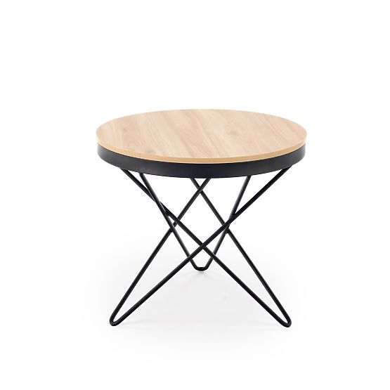 Konferenční stolek LEILA, přírodní / černý (1p=1ks)