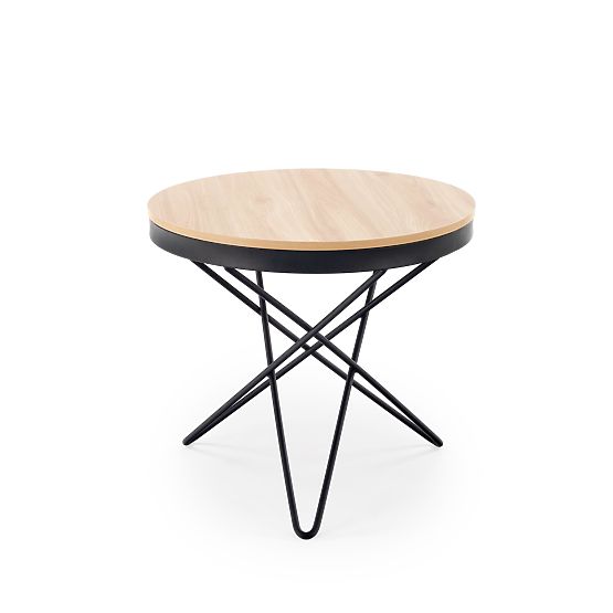 Konferenční stolek LEILA, přírodní / černý (1p=1ks)