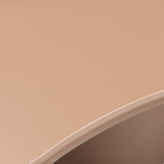 Konferenční stolek Monaco skořicový, matný, oblé tvary