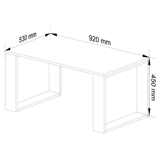 KONFERENČNÍ STOLEK NOX DUB ARTISAN / ČERNÝ