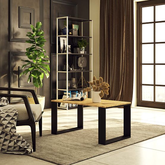 KONFERENČNÍ STOLEK NOX DUB ARTISAN / ČERNÝ