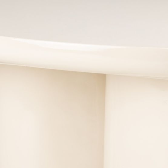 Konferenční stolek Puro 80 cm, světle béžový, lesklý