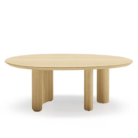 Konferenční stolek Segretto, oválný, přírodní dub