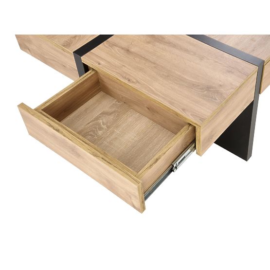 Konferenční stolek SEVILLA S deska: dub craft, nohy: černá