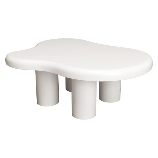Konferenční stolek Vercelli 100 cm, bílý