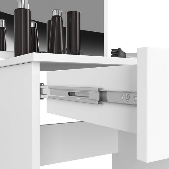 KOSMETICKÝ TOALETNÍ STOLEK S ZRCADLEM P-2/SL 500x600 PRAVÝ PK BÍLÝ