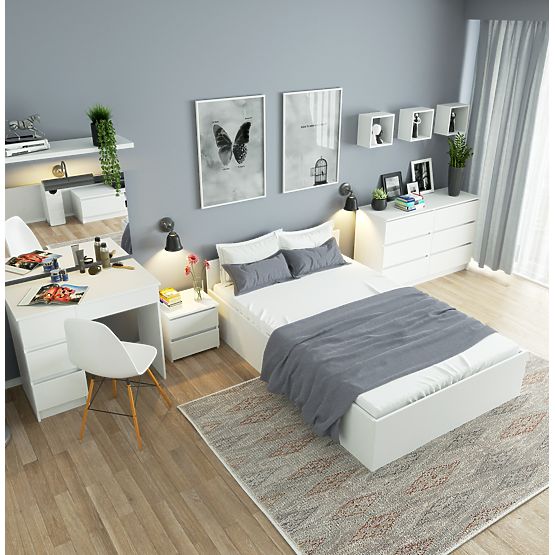 KOSMETICKÝ TOALETNÍ STOLEK S ZRCADLEM T-6/SL 900x600 PRAVÝ PK BÍLÝ