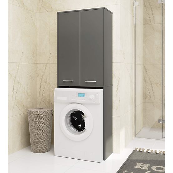 KOUPELNA FIN 180 SLOUPEK PRAČKA PLNÉ 2D - ŠEDÁ