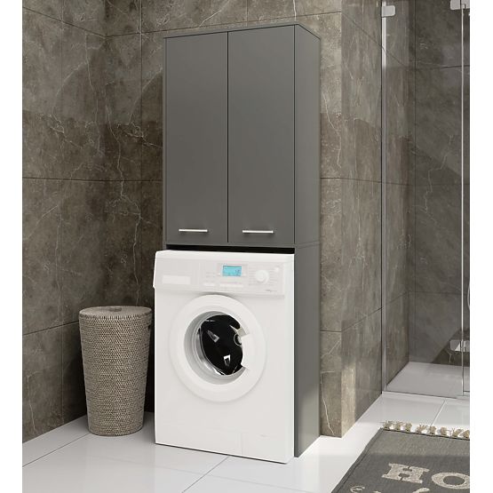 KOUPELNA FIN 180 SLOUPEK PRAČKA PLNÉ 2D - ŠEDÁ