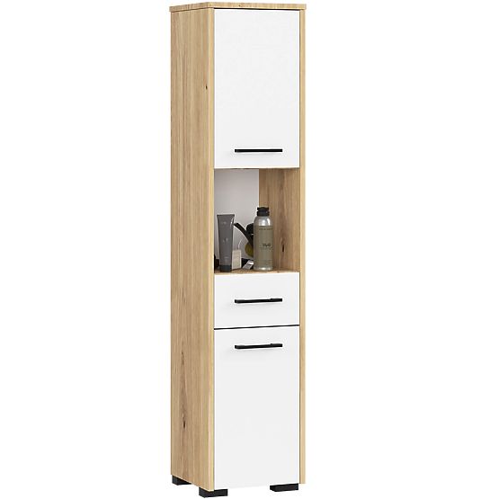 KOUPELNA REGÁL FIN SLOUPEK 30 2D 1SZ 1W 140cm PK ARTISAN / BÍLÁ